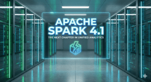 Apache Spark 4.1 features banner showing Python and Streaming | Image By Author